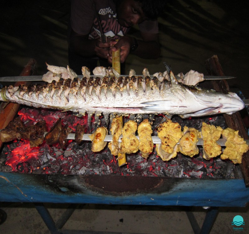 Fish Barbeque Preparing